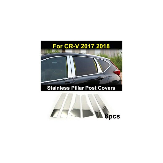 適用: ホンダ CR-V CRV 5世代 2017-2019 クローム ボディ トリム カバー ストリップ 装飾 ピラーポストカバー AL-EE-5644 AL Exterior parts for cars