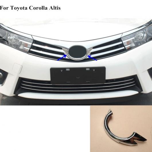 適用: トヨタ カローラ アルティス 2014 2015 2016 トリム カバー ディテクター トリム フロント マーク ロゴ グリッド グリル グリル ボンネット 1ピース AL-EE-6139 AL Exterior parts for cars