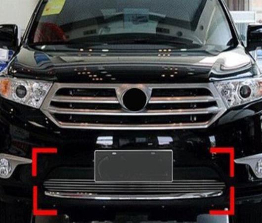 ステンレス スチール フロント グリッド トリム レーシング グリル トリム 適用: トヨタ ハイランダー AL-EE-6156 AL Exterior parts for cars