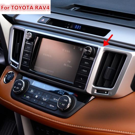適用: トヨタ RAV4 2016 ABS クローム マット エアコン ミドル セントラル 吹き出し口 エア トリム 1ピース AL-EE-6163 AL Exterior parts for cars
