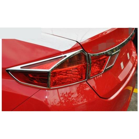 適用: ホンダ シティ 2014-2018 ABS メッキ フロント + リア テールライト ラージ シェード ボックス トリム 装飾 シルバー AL-EE-7209 AL Exterior parts for cars