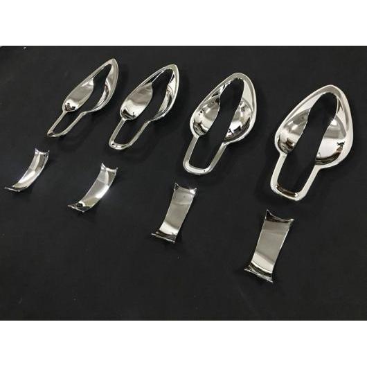 適用: 日産 キャシュカイ 2018 2019 シャープ アウトサイド ドア ハンドル カバー ボウル フレーム トリム ステッカー アクセサリー シルバー AL-EE-7366 AL Exterior parts for cars