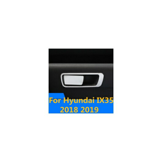 適用: ヒュンダイ IX35 2018 2019 助手席 ストレージ ボックス ハンドル ボウル カバー プロテクター トリム ステッカー クローム スタイル 2 ブラック・スタイル 2 ブルー AL-EE-7023 AL Exterior parts for cars