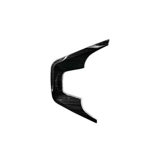 ヒュンダイ IX35 2018 2019 1ピース ABS クローム ステッカー ステアリング ホイール U字型 装飾 カバー ブラック AL-EE-7407 AL Exterior parts for cars