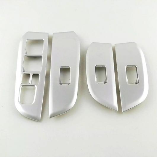 適用: スバル アウトバック 2015 2016 ABS クローム オート インナー ウインドウ リフター ボタン トリム 4ピース シルバー AL-EE-7435 AL Exterior parts for cars