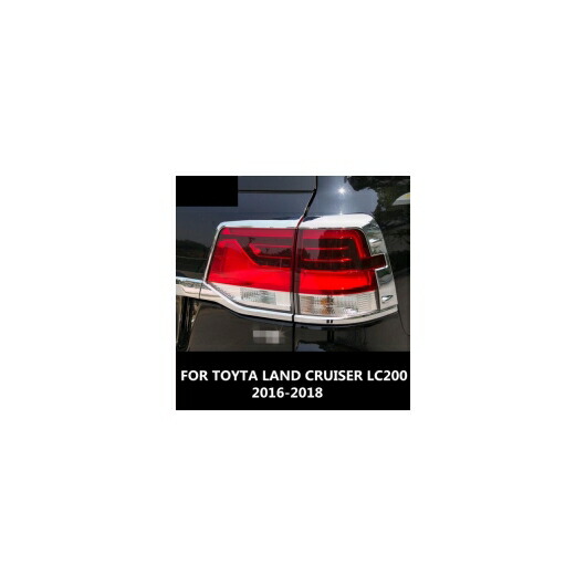 適用: トヨタ ランドクルーザー LC200 2016-2018 アクセサリー リア フォグライト カバー 装飾 ランプ フレーム トリム ABS クローム AL-EE-7002 AL Exterior parts for cars