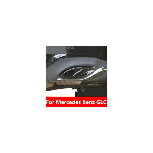 エキゾースト マフラー チップ ステンレス スチール パイプ クローム トリム リア テール スロート ライナー 適用: メルセデス ベンツ GLC AL-EE-7736 AL Exterior parts for cars
