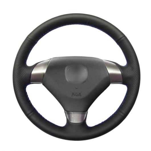 ステアリングホイールカバー 編み上げタイプ ブラック PUレザー 適用: ホンダ アコード 7 クーペ 2003-2007 3スポーク ブラック 糸～グレー 糸 AL-FF-0481 AL Interior parts for cars｜オートパーツエージェンシー2号店