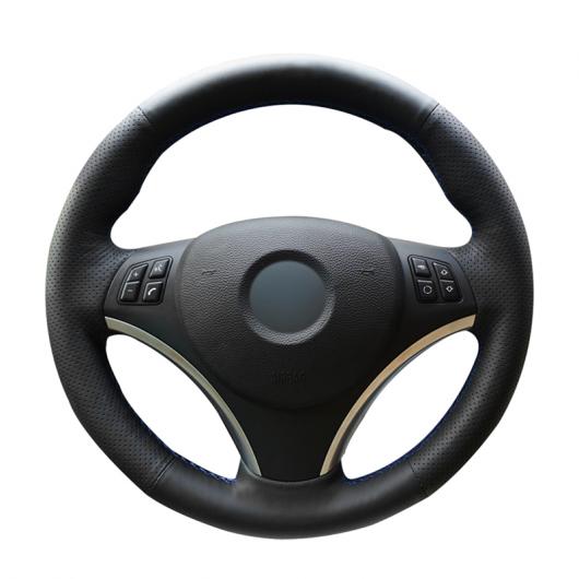 ステアリングホイールカバー 編み上げタイプ ブラック 人工レザー ラップ 適用: BMW E90 320I 325I 330I 335I E87 120I 130I 120D ブラック 糸～グレー 糸 AL-FF-0626 AL Interior parts for cars 8,207円