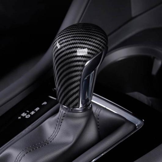カーボンファイバー調 ギア シフト ノブ カバー ガーニッシュ 適用: MAZDA3 マツダ3 2019 2020 アクセサリー AL-FF-2029 AL Car parts
