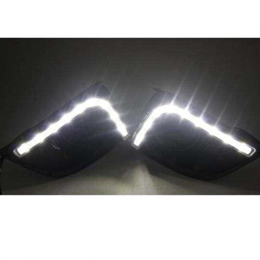 適用: トヨタ ヴィオス ヤリス セダン 2014 2015 フォグランプ カバー LED デイタイム ランニング ライト 12V ABS DRL タイプ001 AL-FF-0858 AL Car parts|オートパーツエージェンシー2号店