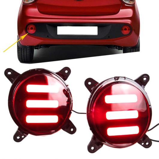 適用: ヒュンダイ I10 2017 2018 LED リア バンパー ライト テール バック ブレーキ フォグライト レッド ワーニング バルブ リフレクター ランプ タイプ001～タイプ003 AL-FF-0889 AL Car parts