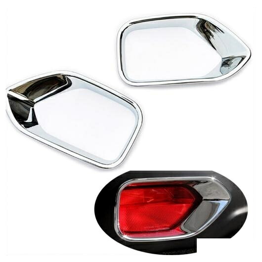 適用: スバル アウトバック 2015 2016 ABS クローム リア テール フォグライト ランプ カバー トリム 2ピース AL-FF-2213 AL Exterior parts for cars