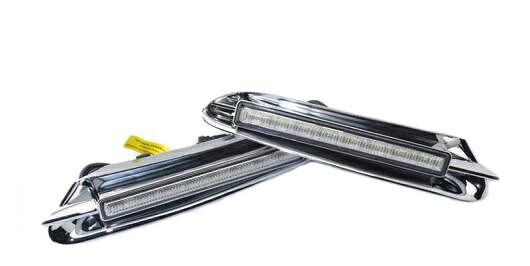 ヘッドライト 適用: ビュイック アンコール オペル モッカ 2012 2013 2014 2015 DRL ホワイト LED デイタイム ランニング ライト 2ピース ホワイト AL-FF-2351 AL Car parts