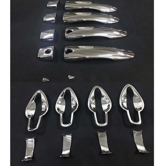適用: 日産 キャシュカイ 2018 ABS シルバー サイド ドア ハンドル カバー トリム タイプ002 AL-FF-1083 AL Exterior parts for cars