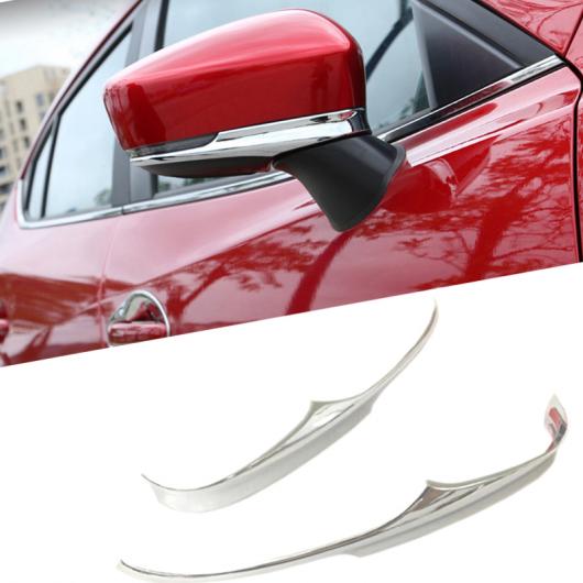 2ピース エクステリア 装飾 ABS クローム バックミラー ミラー トリム ステッカー 適用: マツダ 3 M3 アクセラ 2017 2018 AL-FF-1345 AL Exterior parts for cars