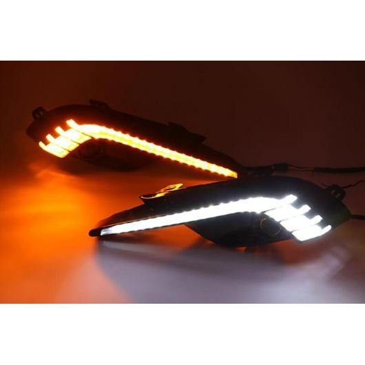 DRL 12V LED デイタイム ランニング ライト 適用: マツダ 3 2017 2018 イエロー ターン シグナル リレー 防水 フォグランプ ホール タイプ001 AL-FF-1702 AL Car parts|オートパーツエージェンシー2号店