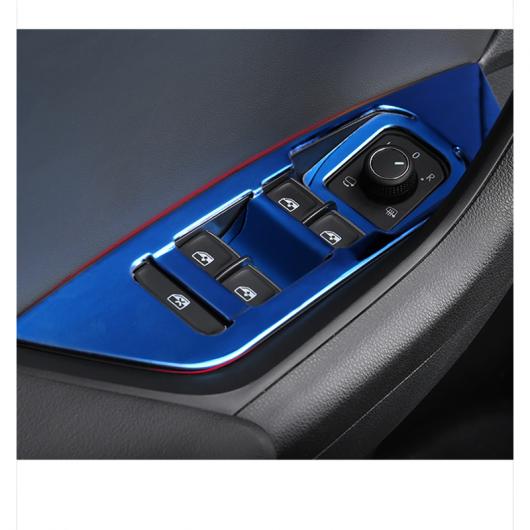 ステンレス スチール ABS ウインドウ コントロール パネル トリム 適用: シュコダ コディアック インテリア 模様 ブラック 3D～シルバー 3D AL-FF-3778 AL Interior parts for cars