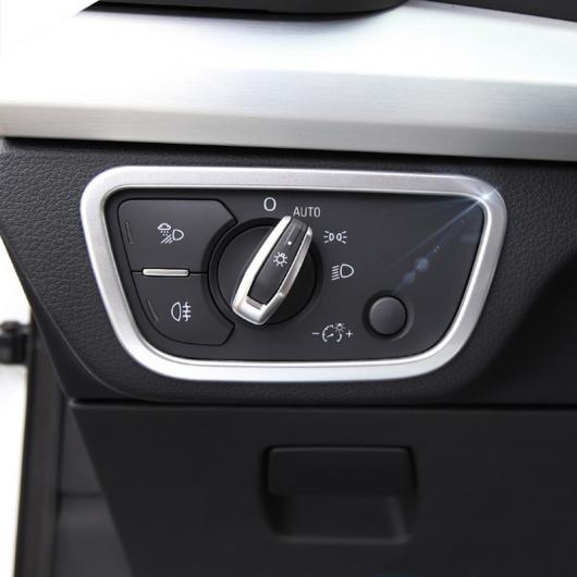 ABS ヘッドライト コントロール スイッチ フレーム トリム 適用: アウディ A4 A5 Q5 Q7 カーボンファイバー Q5 2018-2020～A5 2017-2020 AL-FF-3980 AL Interior parts for cars