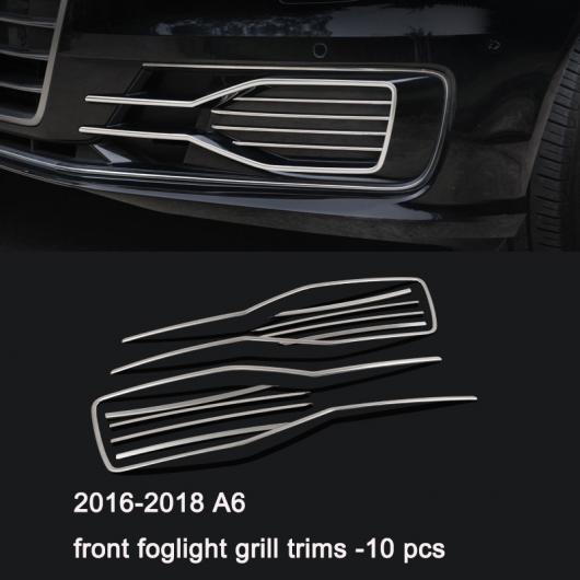 ステンレス スチール フロント リア フォグライト ストリップ トリム 適用: アウディ A4 A3 A6 Q3 Q5 Q7 9 AL-FF-4034 AL Interior parts for cars|オートパーツエージェンシー2号店