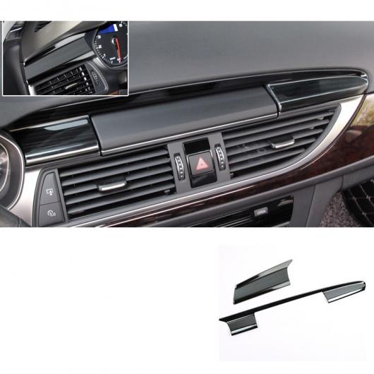ABS セントラル コントロール GPS スクリーン トリム 適用: アウディ A6 2012 2013 2014 2015 2016 2017 2018 インテリア ブラック 2 ピース AL-FF-4052 AL Interior parts for cars