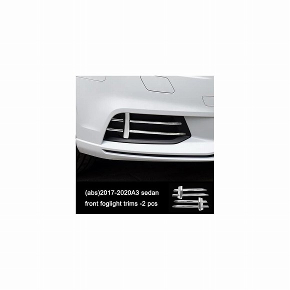 ステンレス スチール フロント リア フォグライト ストリップ トリム 適用: アウディ A4 A3 A6 Q3 Q5 Q7 1 AL-FF-4034 AL Interior parts for cars