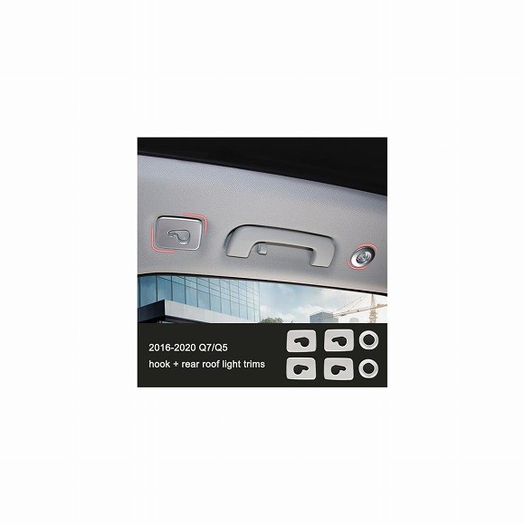 ステンレス スチール インテリア ルーフ ライト リード ライト トリム 適用: アウディ A4 A3 Q3 Q7 Q5 アクセサリー 6 AL-FF-4260 AL Interior parts for cars