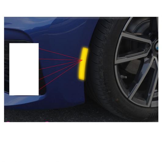 ラバー ホイール エッジ ライト 反射 トリム 適用: BMW 3シリーズ G20 320 325 330 335 2020 ホワイト～イエロー AL-FF-4420 AL Interior parts for cars｜オートパーツエージェンシー2号店