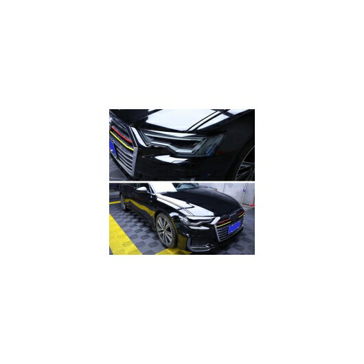 TPU トランスペアレント ブラック ヘッドライト フィルム 保護 ステッカー 適用: アウディ A8 S8 2020 2019 A8 S8 2015-2017・A8 S8 2018-2020 AL-FF-5259 AL Car parts
