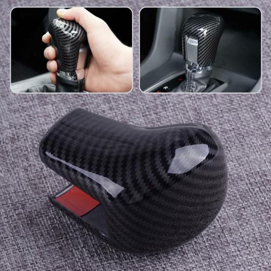ABS カーボンファイバー 調 ギア シフト ノブ カバー トリム 適用: ホンダ シビック 2016 2017 2018 2019 AL-FF-6524 AL Interior parts for cars|オートパーツエージェンシー2号店