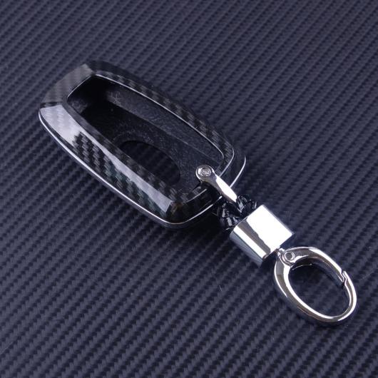 カーボンファイバー スタイル スマート キー フォブ チェーン カバー ケース 適用: フォード フュージョン F150 F250 マスタング エクスプローラー エッジ レンジャー エコスポーツ AL-FF-6638 AL Interior parts for cars
