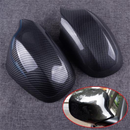 2ピース ABS カーボンファイバー スタイル バックミラー ミラー カバー キャップ 適用: BMW E90 E91 330I 335I 2005 2006 2007 2008 AL-FF-7522 AL Exterior parts for cars|オートパーツエージェンシー2号店