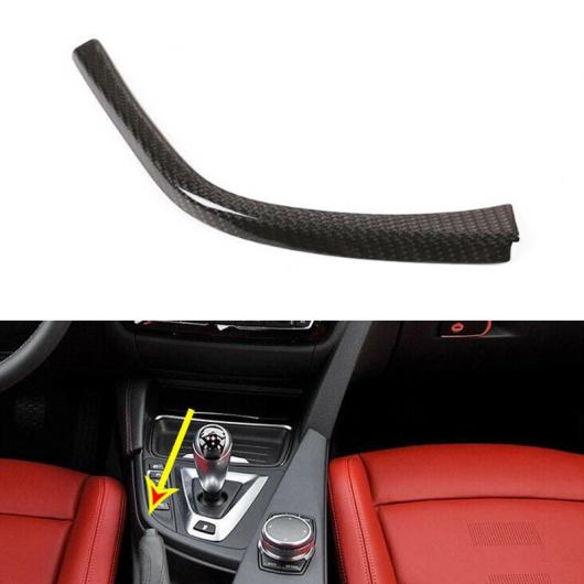 カーボンファイバー ギア シフト パネル L シャープ カバー トリム サイド ストリップ 適用: BMW M3 M4 F80 2014 2015 2016 2017 2018 AL-FF-7538 AL Interior parts for cars