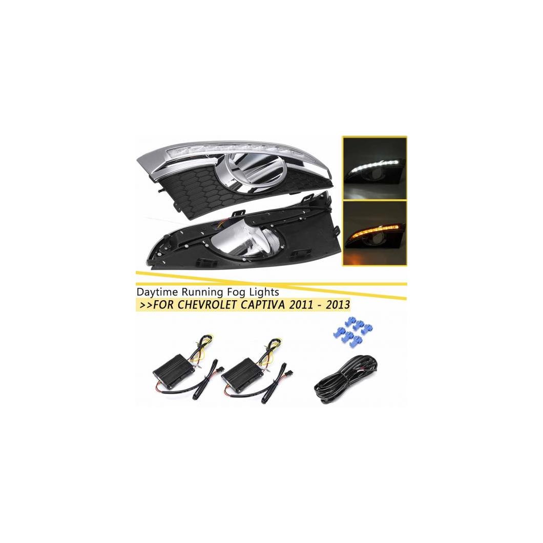 LED デイタイム ランニング ライト フォグ ランプ DRL 配線 ハーネス 適用: シボレー/CHEVROLET キャプティバ 2011 2012 2013 2011 2013 AL-HH-2076 Car parts