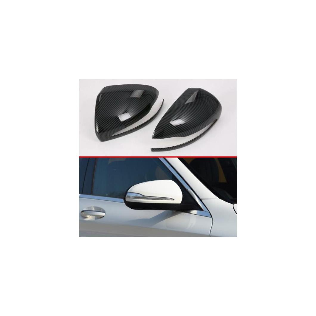 適用: メルセデスベンツ/MERCEDES BENZ Cクラス C180 C200 C260 C300 2019 2020 ABS ドア サイド ミラー カバー トリム リア ピアノ ブラック・カーボンファイバー スタイル AL-II-0063 AL Exterior parts for cars｜オートパーツエージェンシー2号店