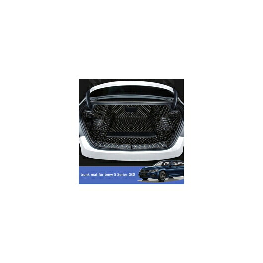 レザー トランク マット カーゴ ライナー 適用: BMW G30 2019 2020 520 530 525 540 535 ブーツ ラゲッジ リア ラグ カーペット コーヒー 1～ブラック レッド ワイヤー 1 AL-II-0276 AL Car parts｜オートパーツエージェンシー2号店