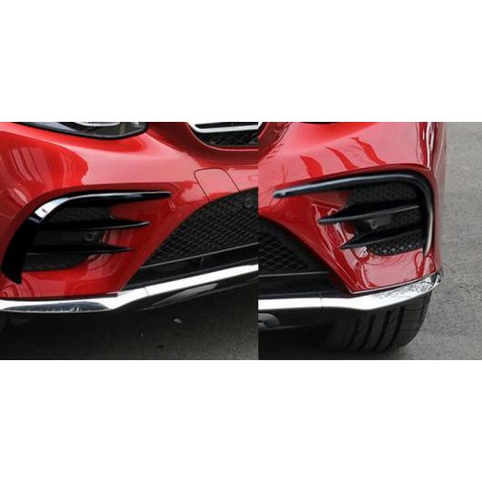 適用: メルセデス ベンツ GLC クラス X253 ヘッド フォグランプ グリル スラット オート ライト カバー ステッカー 装飾 トリム アクセサリー ブラック AL-II-0996 AL Exterior parts for cars