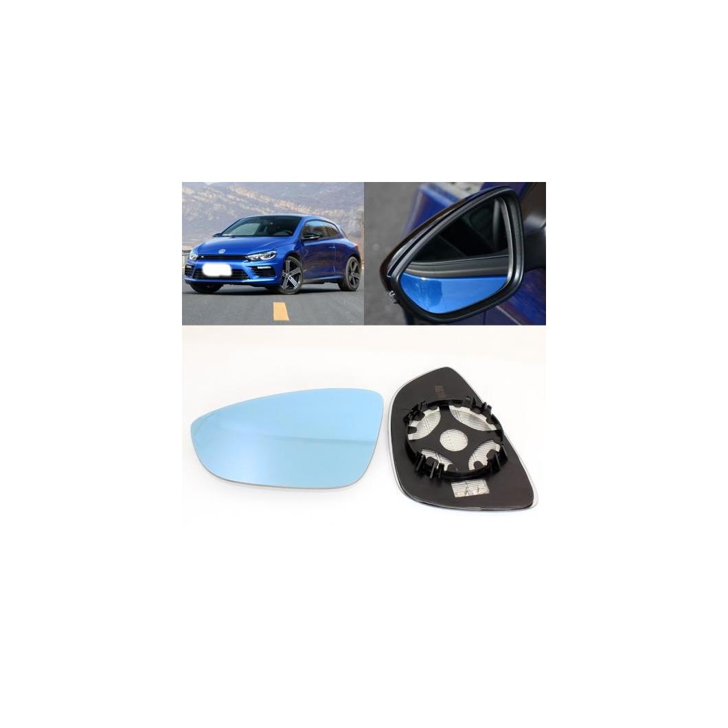 適用: フォルクスワーゲン/VOLKSWAGEN シロッコ サイド ビュー ドア 広角 バックミラー ミラー ブルー ガラス ベース ヒーテッド 2ピース AL-II-1353 AL Door mirror lens