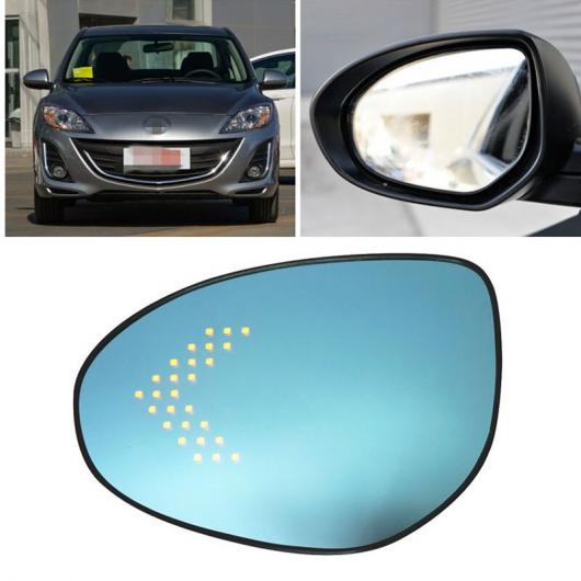 パワー ヒーテッド ブルー ワイド アングル サイト サイド リア ビュー ミラー 適用: MAZDA3 左側・右側 AL-II-1459 AL Side mirror|オートパーツエージェンシー2号店