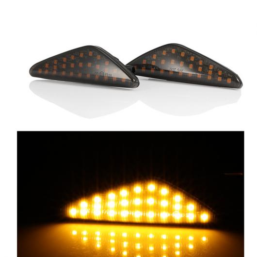 2ピース LED ダイナミック サイド マーカー ウインカー シーケンシャル フェンダー ライト 適用: BMW X5 E70 X6 E71 E72 X3 F25 アンバー 通常 AL-II-1794 AL Turn signal