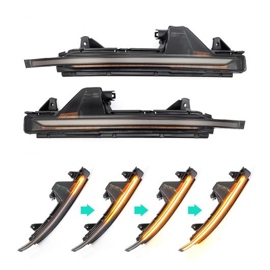 2ピース ダイナミック ウインカー LED サイド ウイング バックミラー ミラー インジケーター リピーター ライト 適用: アウディ/AUDI A7 S7 RS7 4G8 2010-2016 AL-II-1726 AL Turn signal