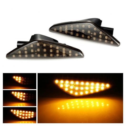 2ピース LED ダイナミック サイド マーカー ウインカー アンバー シーケンシャル ライト 適用: BMW X5 E70 X6 E71 X3 F25 エラー AL-II-1788 AL Turn signal