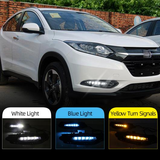 DRL 適用: ホンダ HRV HR-V 2015 2016 2017 2018 12V LED デイタイムランニングライト フォグランプ ダイナミック ウインカー スタイル リレー ホワイト イエロー AL-II-1914 AL Turn signal｜オートパーツエージェンシー2号店