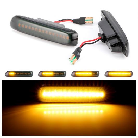 2ピース フロー サイド リピーター ランプ ダイナミック LED マーカー ライト ウインカー 適用: BMW E46 3ER リモウ クーペ コンパクト カブリオレ AL-II-1951 AL Turn signal