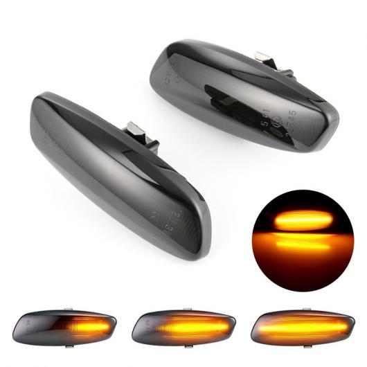 2ピース LED ダイナミック サイド マーカー ウインカー シーケンシャル 適用: プジョー/PEUGEOT 308 207 3008 5008 シトロエン/CITROEN C4 C3 C5 DS3 DS4 シーケンシャル AL-II-1989 AL Turn signal
