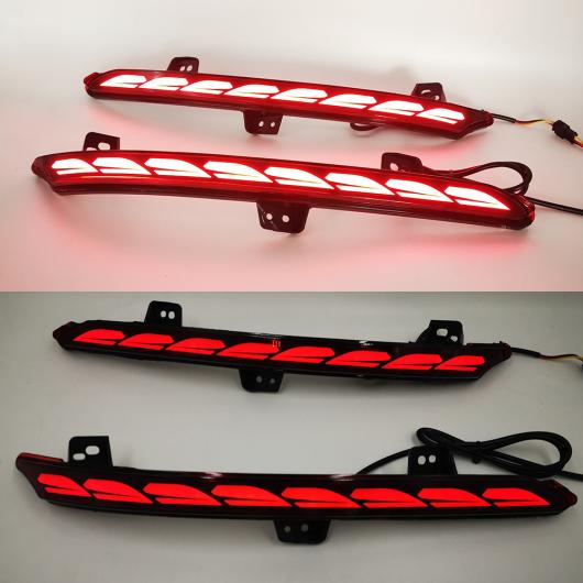 2ピース 適用: ホンダ アコード インスパイア 2018 2019 LED リア バンパー フォグランプ ブレーキ ライト ダイナミック ウインカー 装飾 3 ファンクション AL-II-2017 AL Turn signal