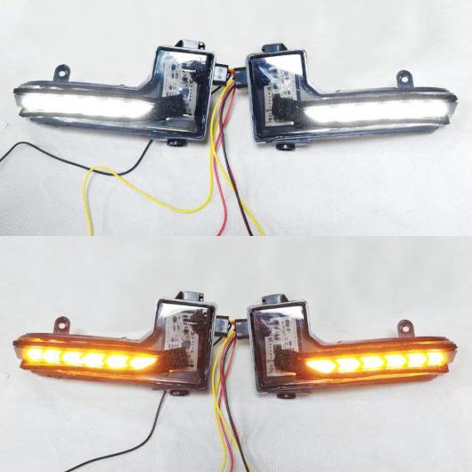1 ペア ダイナミック LED ウインカー バックミラー ミラー インジケーター シーケンシャル ランプ 適用: マツダ 3 6 2017 2018 2019 アクセラ アテンザ ホワイト イエロー AL-II-2104 AL Turn signal
