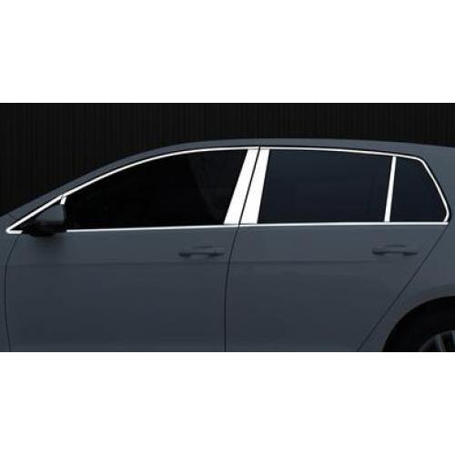 ステンレス スチール ガラス ウインドウ ガーニッシュ ピラー 中央列 ストリップ トリム 適用: VW フォルクスワーゲン/VOLKSWAGEN ゴルフ7 ゴルフ 7 2014-2018 タイプ006 AL-II-2265 AL Exterior parts for cars