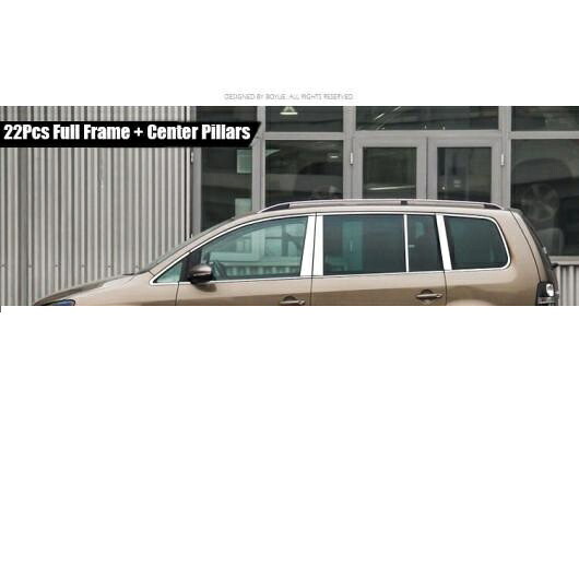 A セット ウインドウ ピラー ウインドウ シル モールディング トリム 適用: VW トゥーラン 2008-2015 22ピース AL-II-2306 AL Exterior parts for cars