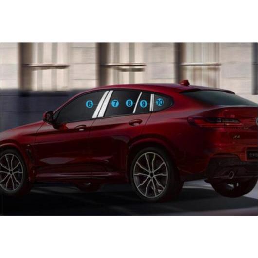 ステンレス スチール フル ウインドウ シル ドア フレーム センター ピラー モールディング トリム カバー 適用: BMW X4 G02 2019 2020 2021 6~10 AL-II-2361 AL Exterior parts for cars|オートパーツエージェンシー2号店